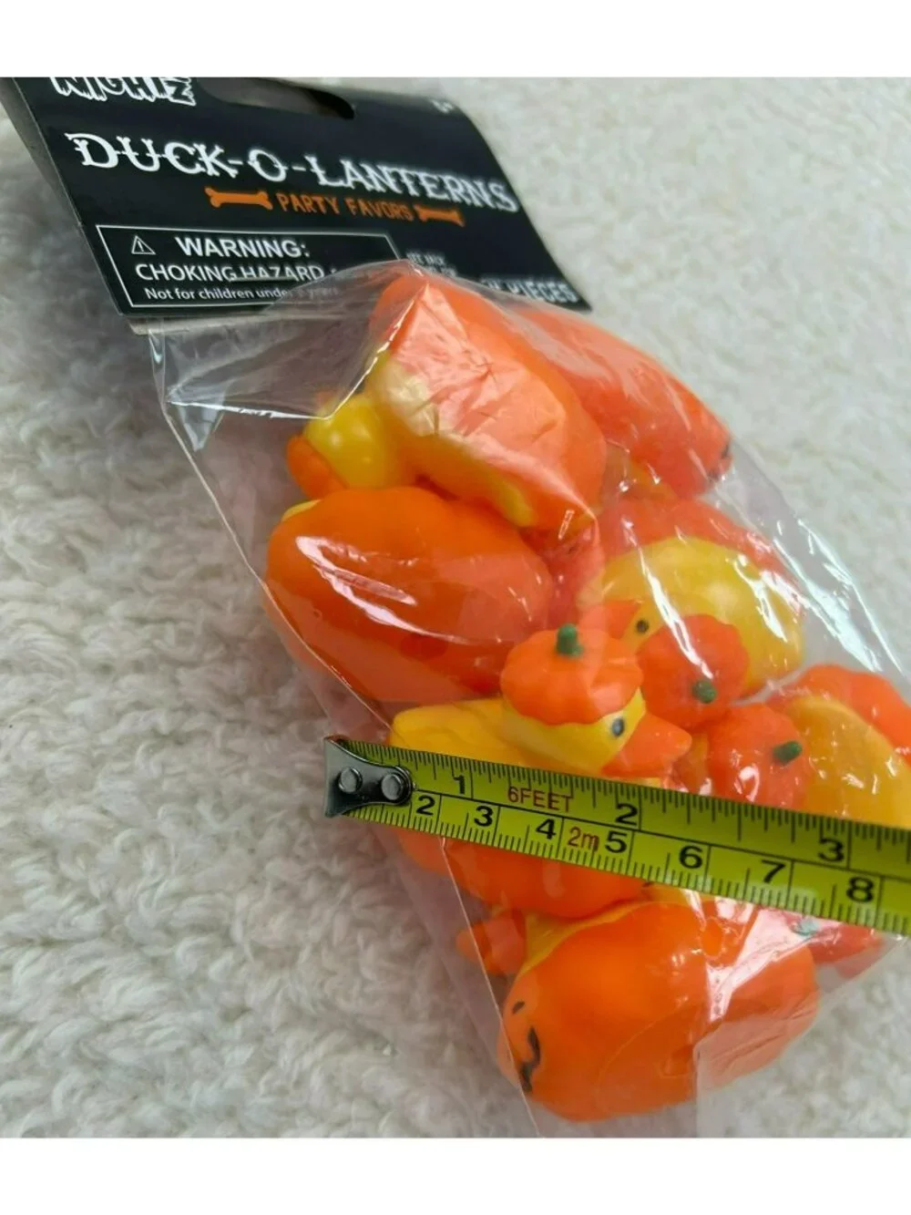 Spooky Nights Duck-O-Lanterns Halloween Party Orange Jeep Ducks 8 Pieces New